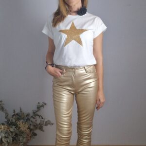 PANTALON DORADO