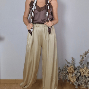 PANTALÓN BOMBACHO SATINADO